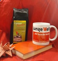 Winterangebot: Kaffee, Tasse plus Überraschungsbuch...