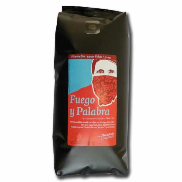 Kaffee Fuego y Palabra (Filter, ganze Bohne, 500 g)