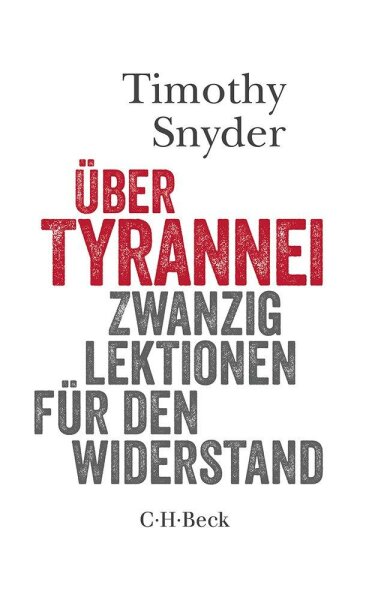 Snyder, Über Tyrannei